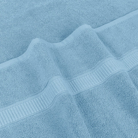 Large towel shows precise stitching and tidy edges