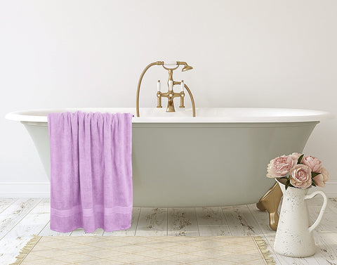 Utopia Towels lavender color enhances bathroom aesthetics and gifting appeal.