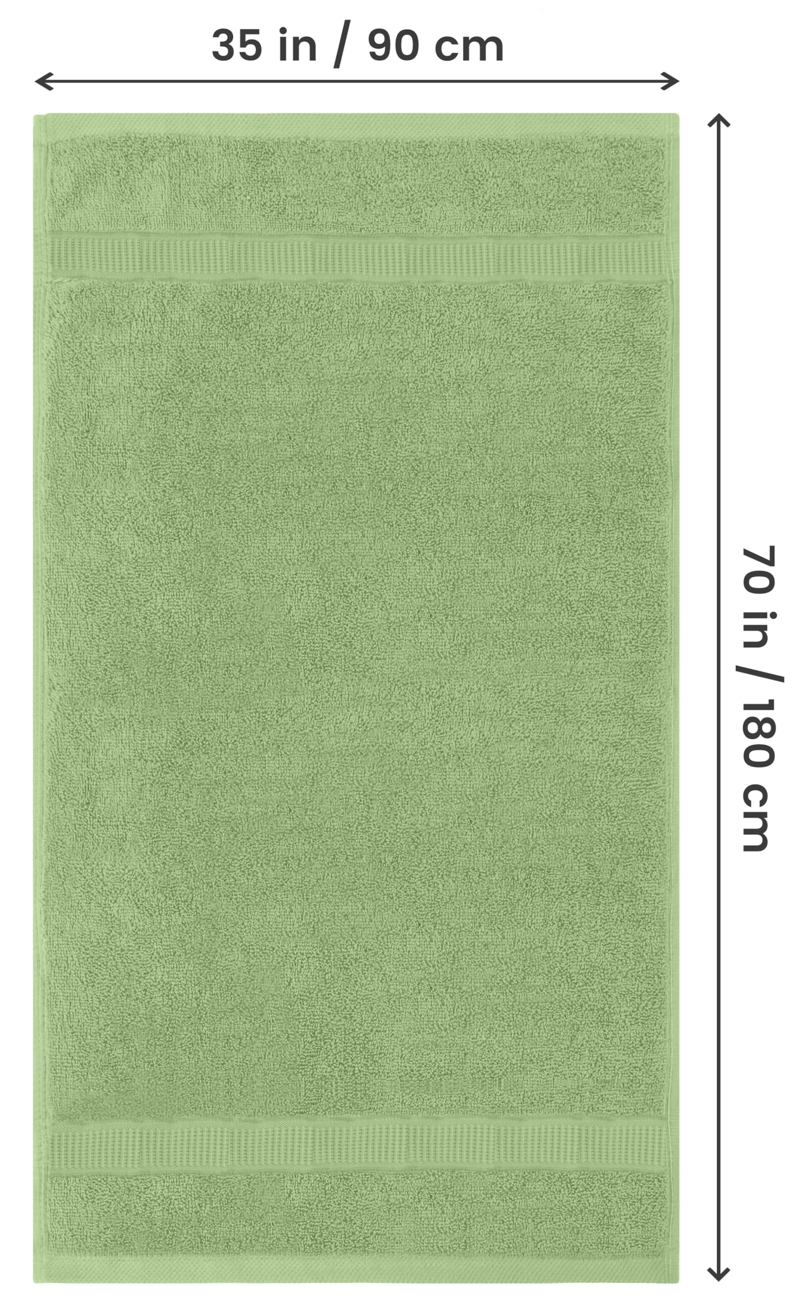Utopia Towels Lux 600 GSM cotton, highly absorbent for quick drying after showers