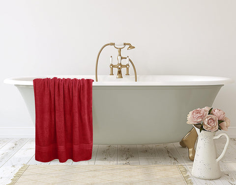 Utopia Towels Lux Jumbo Bath Sheet poolside for spa-like drying.