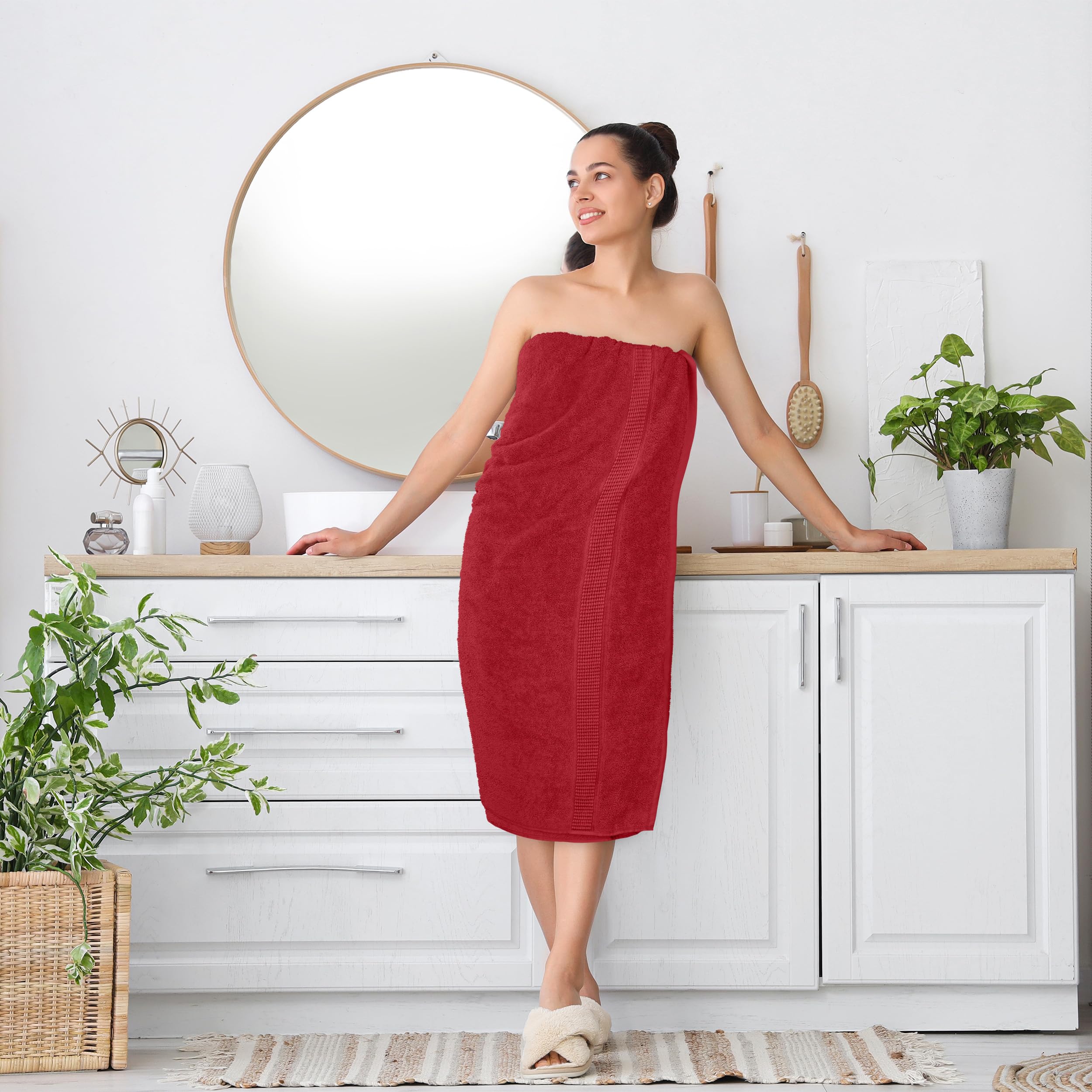 Utopia Towels Lux Jumbo Bath Sheet compact for travel and packing.