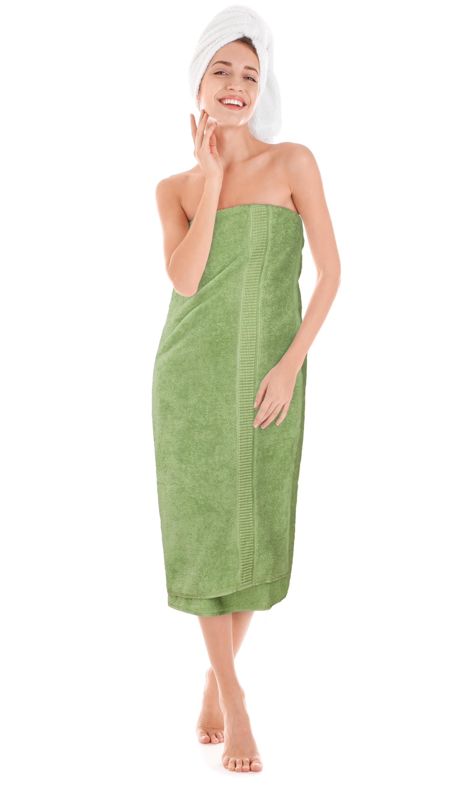 Durable jumbo towel designed to stay in place while drying