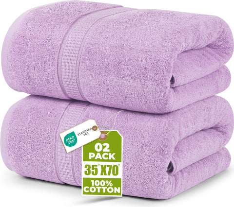 Utopia Towels luxurious jumbo bath sheet 35x70 provides full-body coverage after showers.
