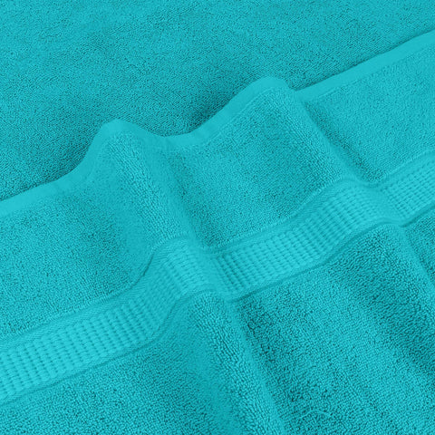 Poolside scene: Utopia Towels bath sheet ready for drying after swim.