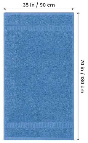 Utopia Towels luxurious 35x70 bath sheet emphasizes plush softness and absorbency.