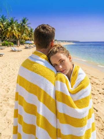 Utopia Towels machine washable cabana towel set, simple care