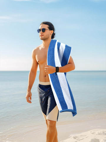 Utopia Towels soft-touch texture enhances comfort during sunbathing