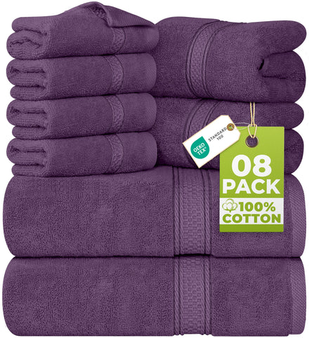 Utopia Towels Majestic Plush plum bath towel spa-like softness and quick-dry performance
