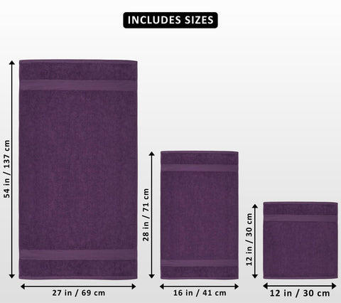 Utopia Towels Majestic Plush plum bath towel displayed rolled for compact storage