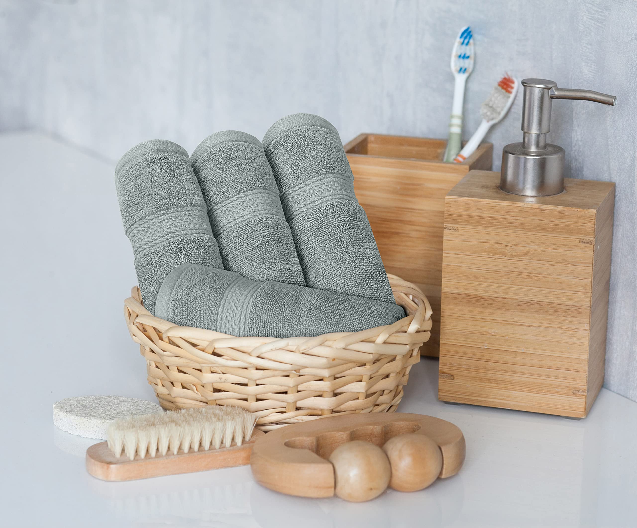 Utopia Towels Majestic Plush bath towel texture evokes spa luxury