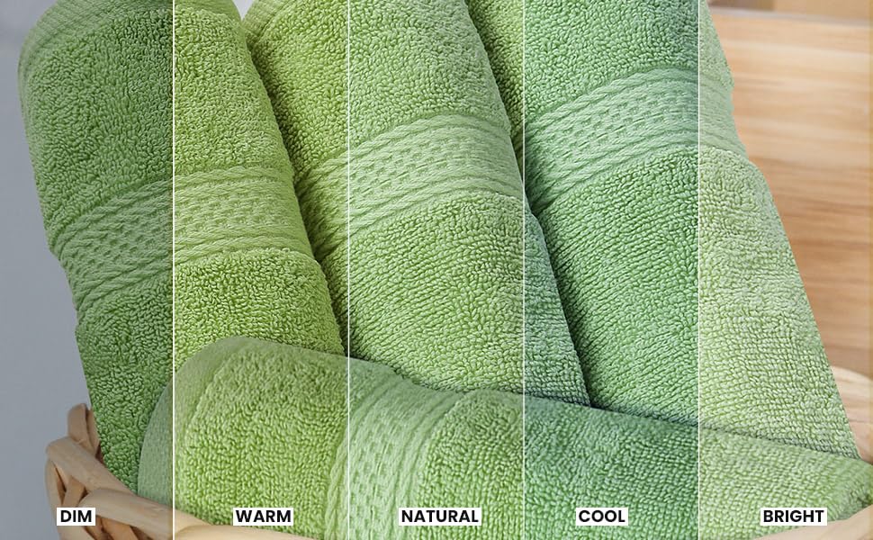 Utopia Towels Majestic Plush towel set packaging showcases an organized 8-piece collection