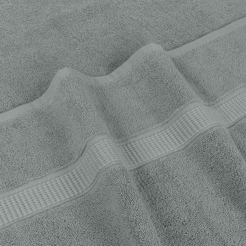 Utopia Towels neatly finished edges visible in a tidy bathroom