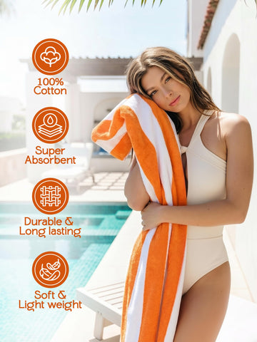 Utopia Towels oversized 30x60 laid flat for sunbathing