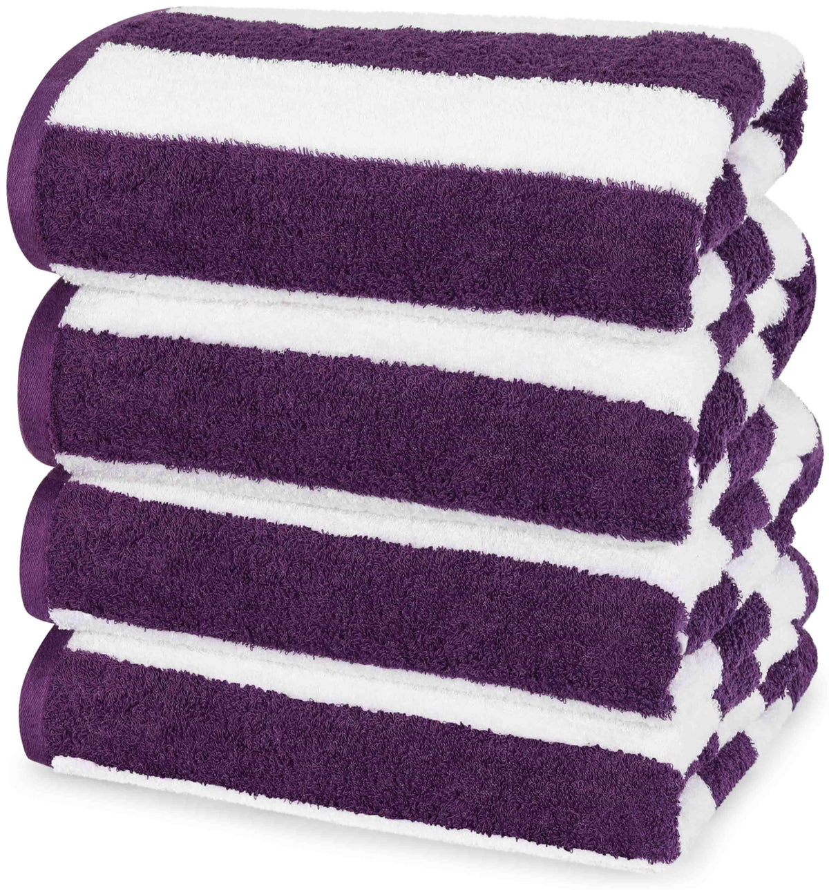 Utopia Towels pack of four cabana towels 30x60 inches for beach-ready lounging.