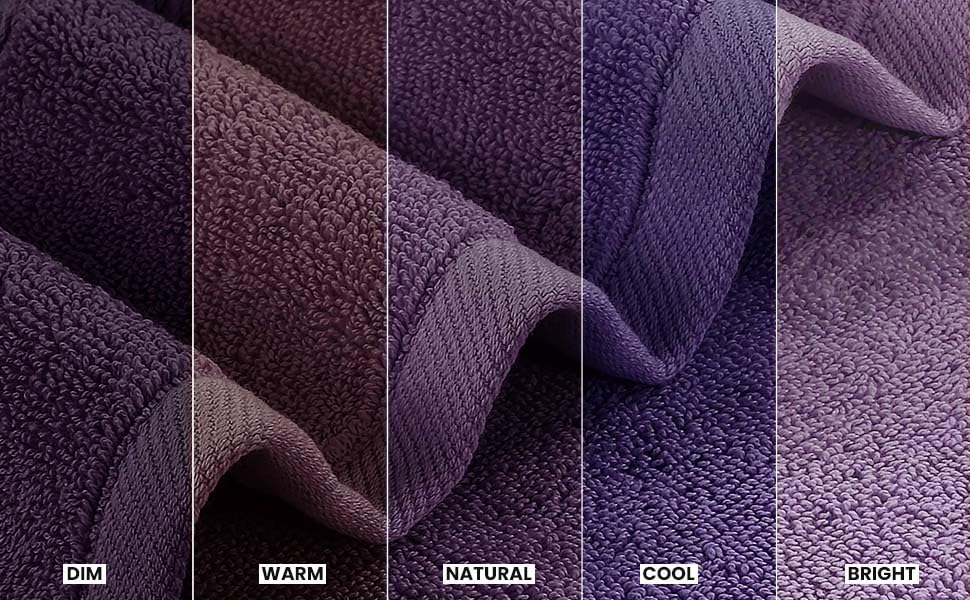 Utopia Towels plum 600gsm ring spun cotton towel highlighting premium absorbency.