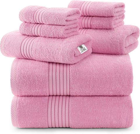 Utopia Towels bath towel 27x54 pink, plush and highly absorbent for daily spa-like comfort.