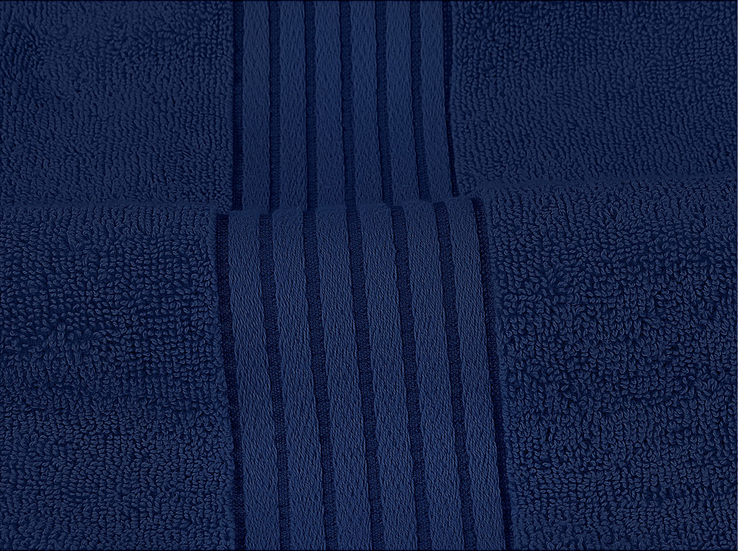 Utopia Towels hand towel 16x28 in navy, versatile for bathroom or gym use.