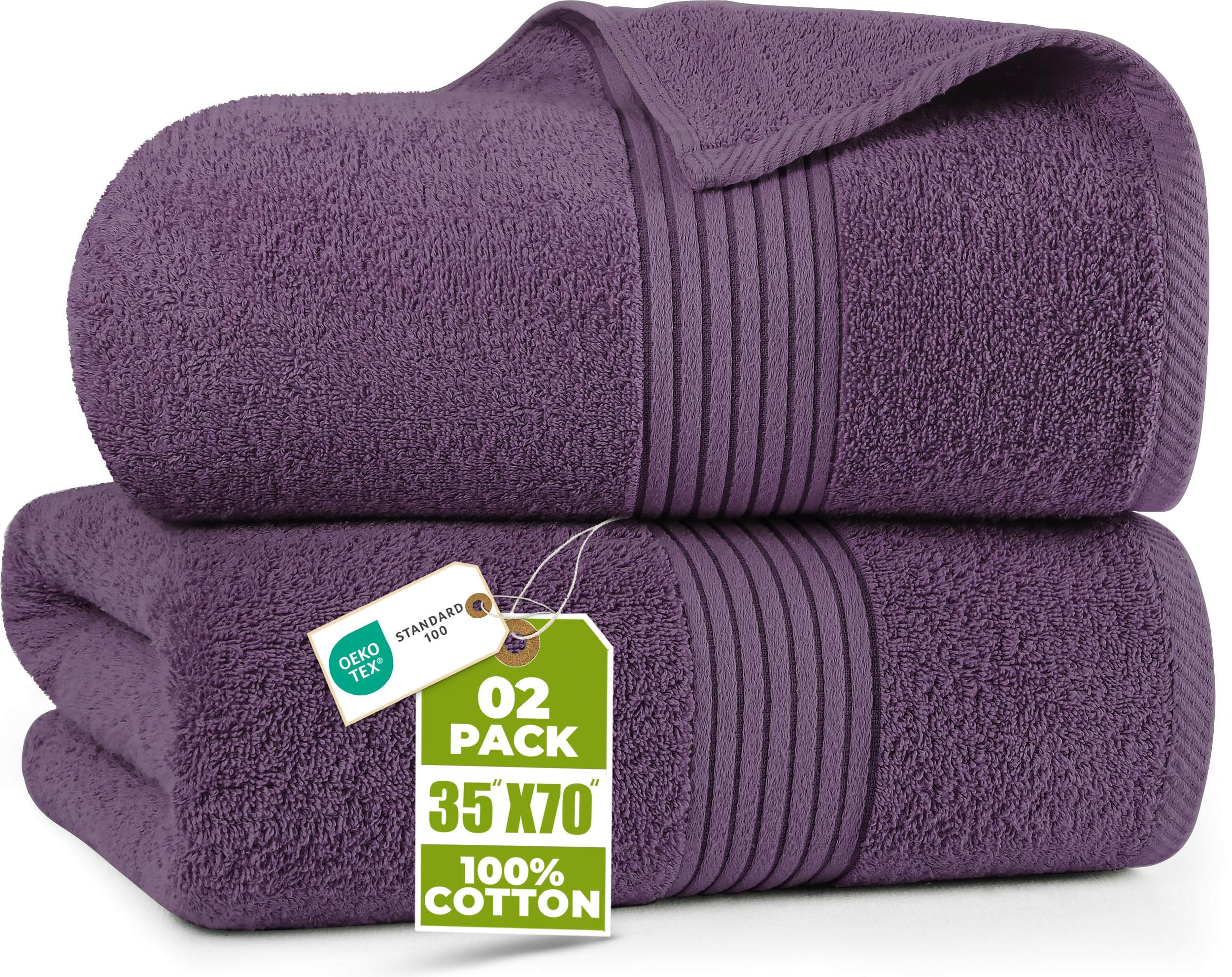 Utopia Towels premium jumbo bath sheet collection offers generous coverage and plush softness.