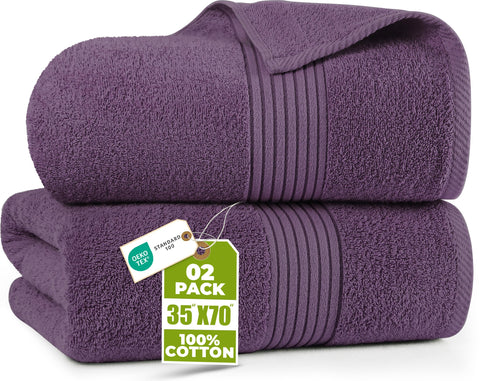 Utopia Towels premium jumbo bath sheet collection offers generous coverage and plush softness.
