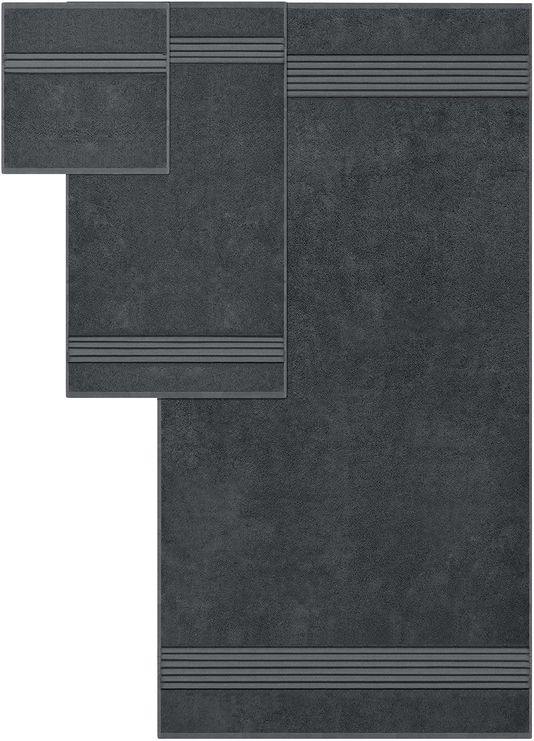 Utopia Towels hand towels in soft grey for guest baths