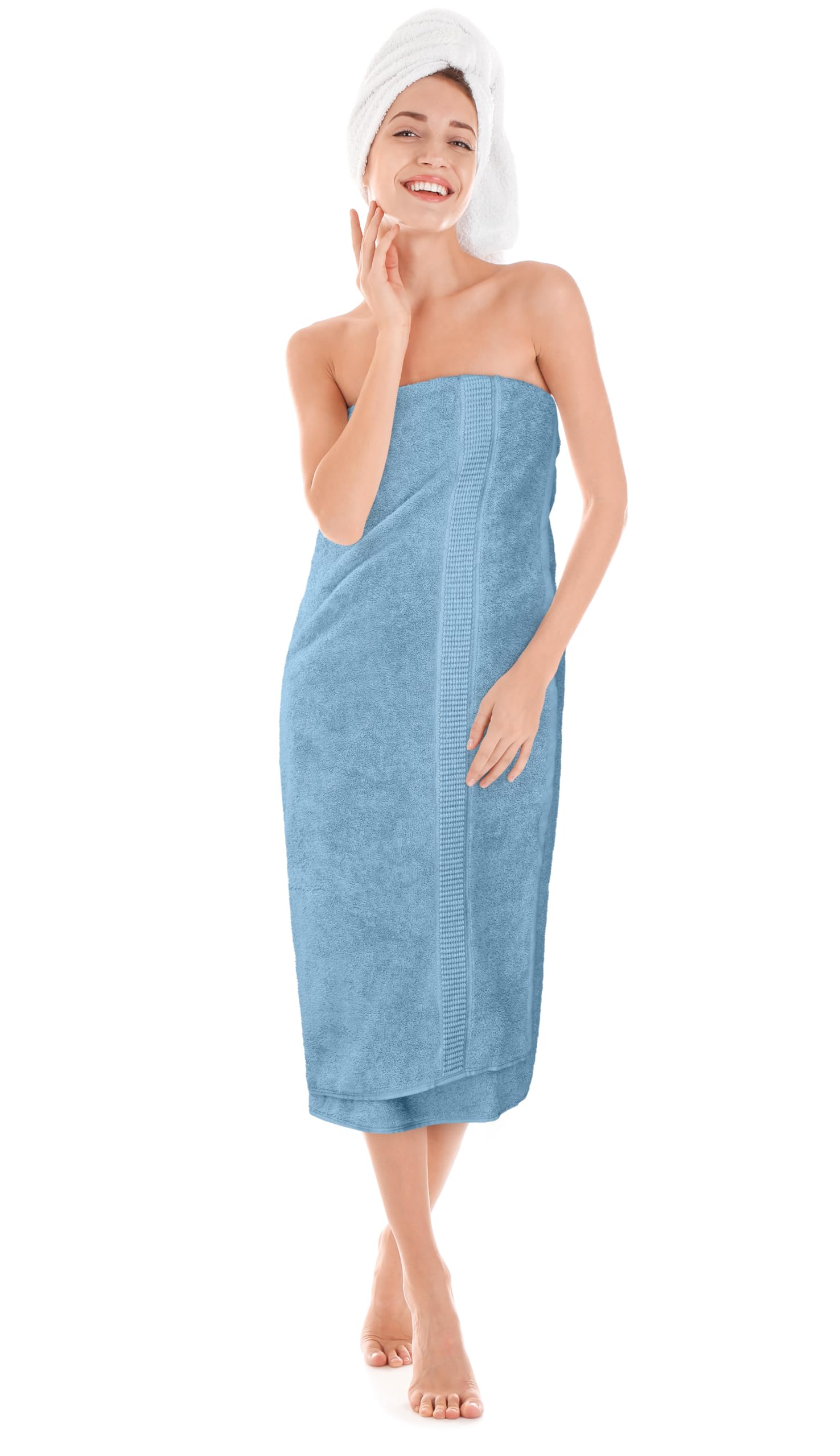 Quick-dry performance of jumbo bath sheet after swimming