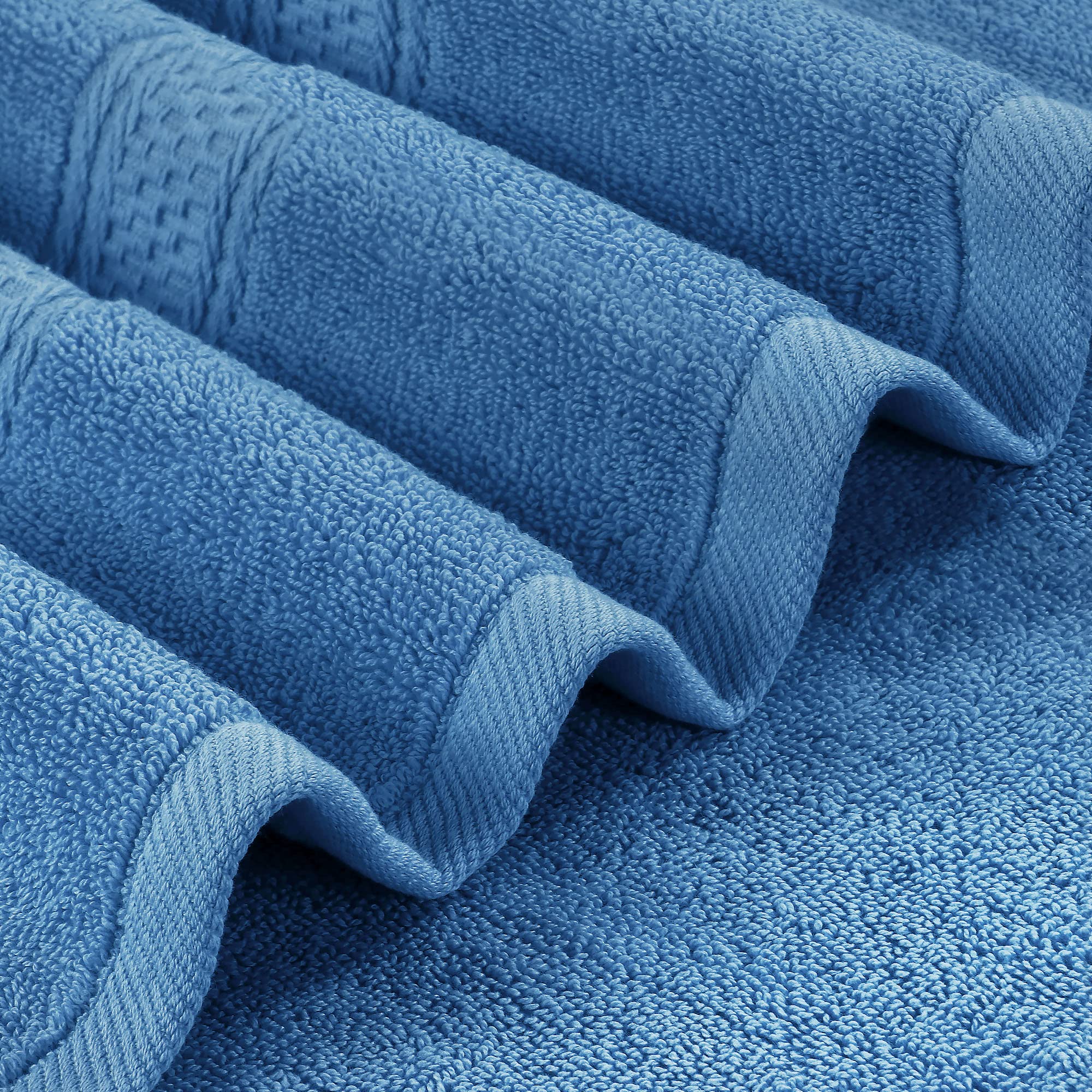 Utopia Towels ring-spun cotton 100% soft feel and durable construction.