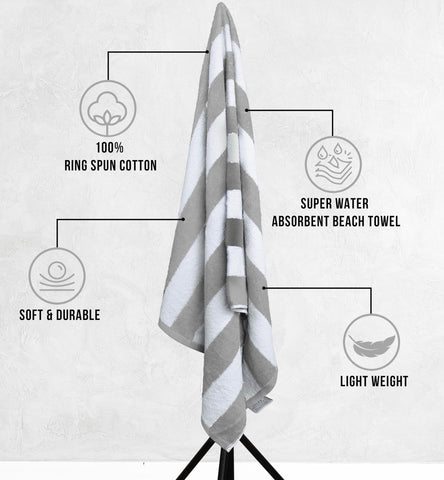 Utopia Towels ring-spun cotton towel offers soft absorbent feel.