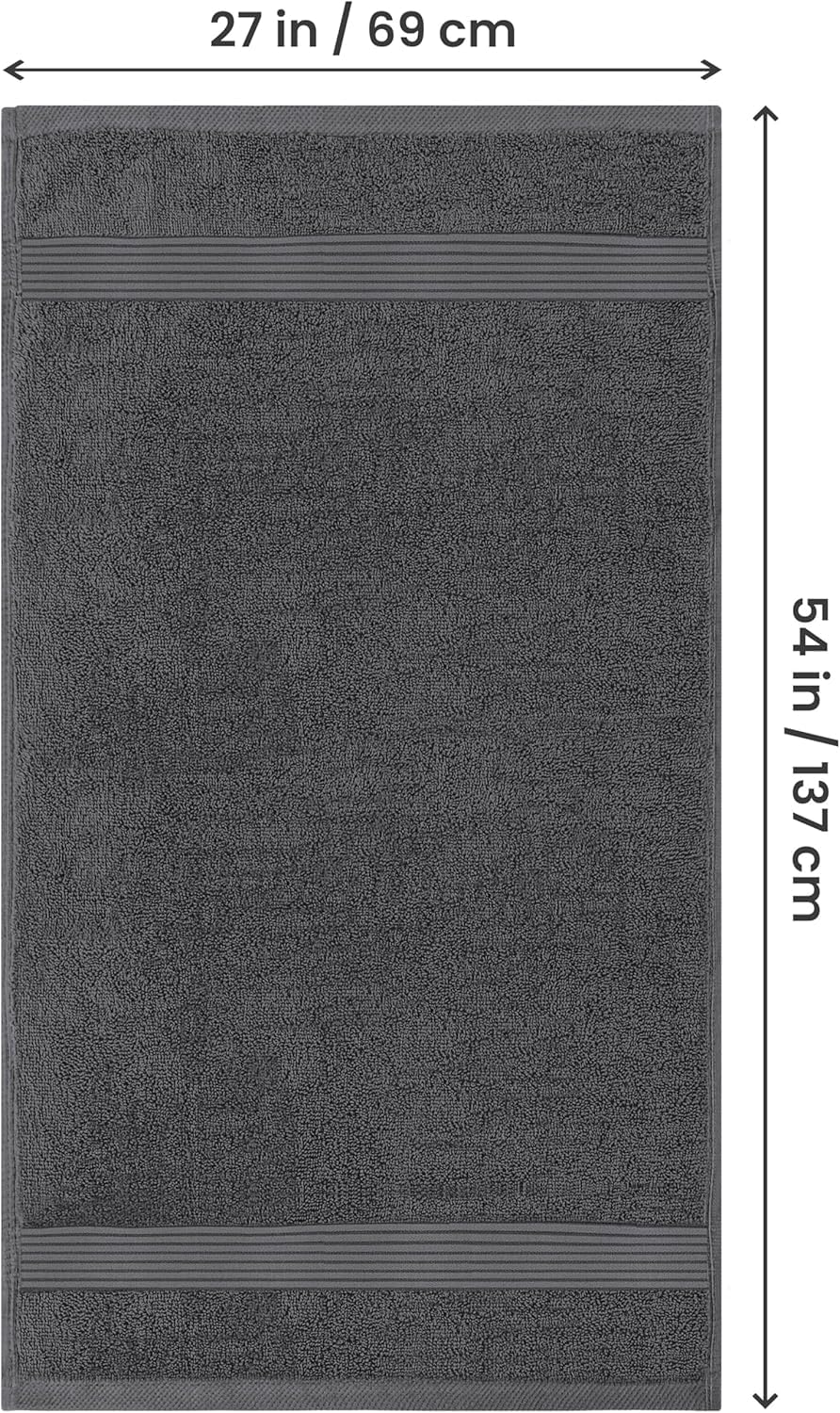 Utopia Towels 100% ring-spun cotton closeup, soft and durable fibers.