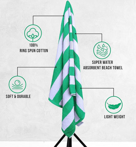 Utopia Towels ring-spun cotton softness with quick-dry feel after swim
