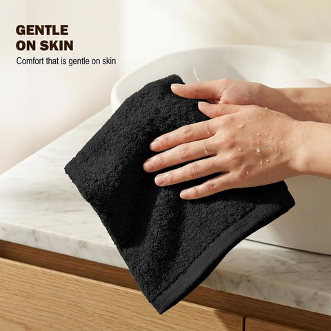 Utopia Towels 100 percent ring spun cotton close up shows soft, durable fibers.