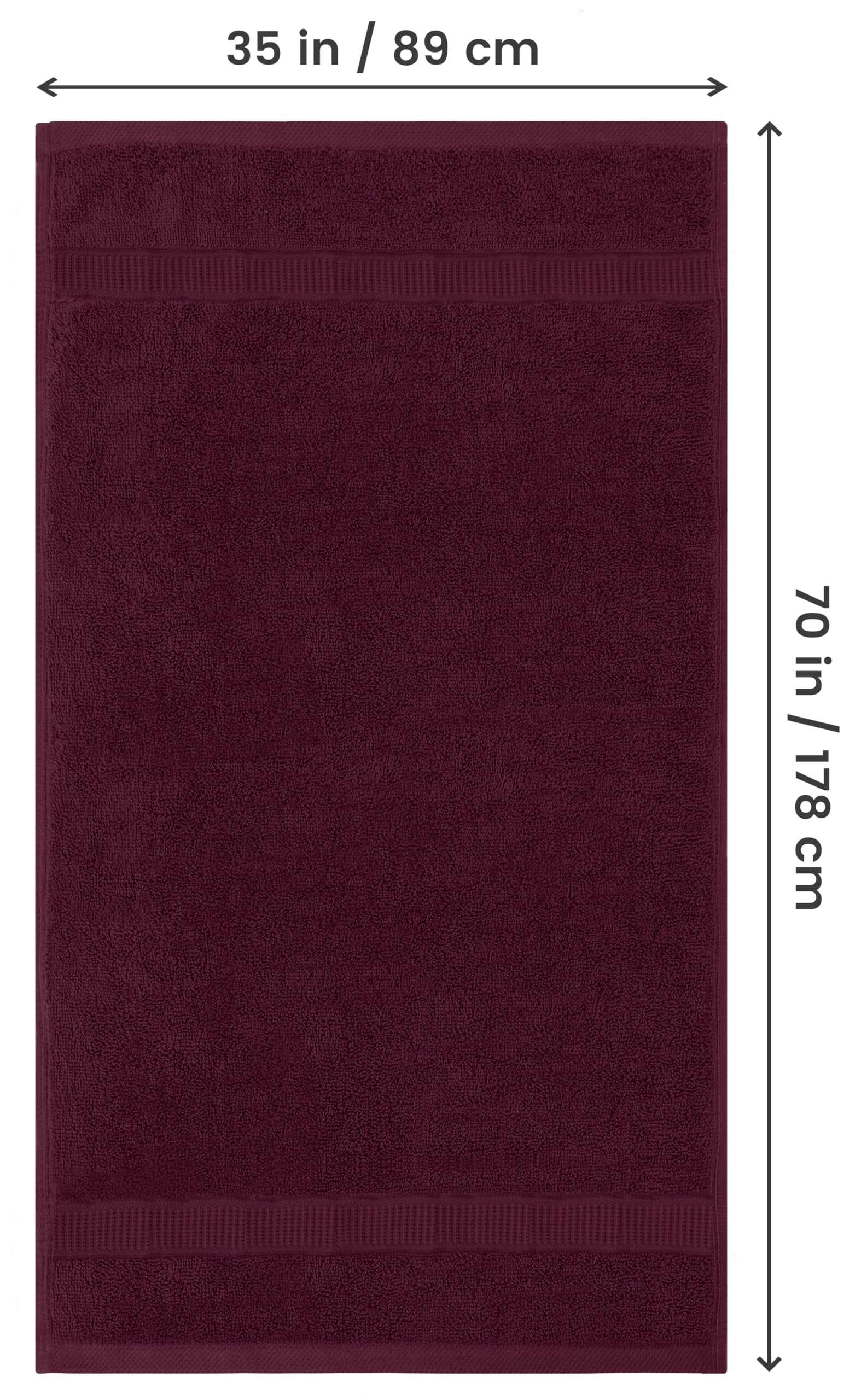Utopia Towels soft-absorbent ring-spun cotton fabric delivers plush comfort.