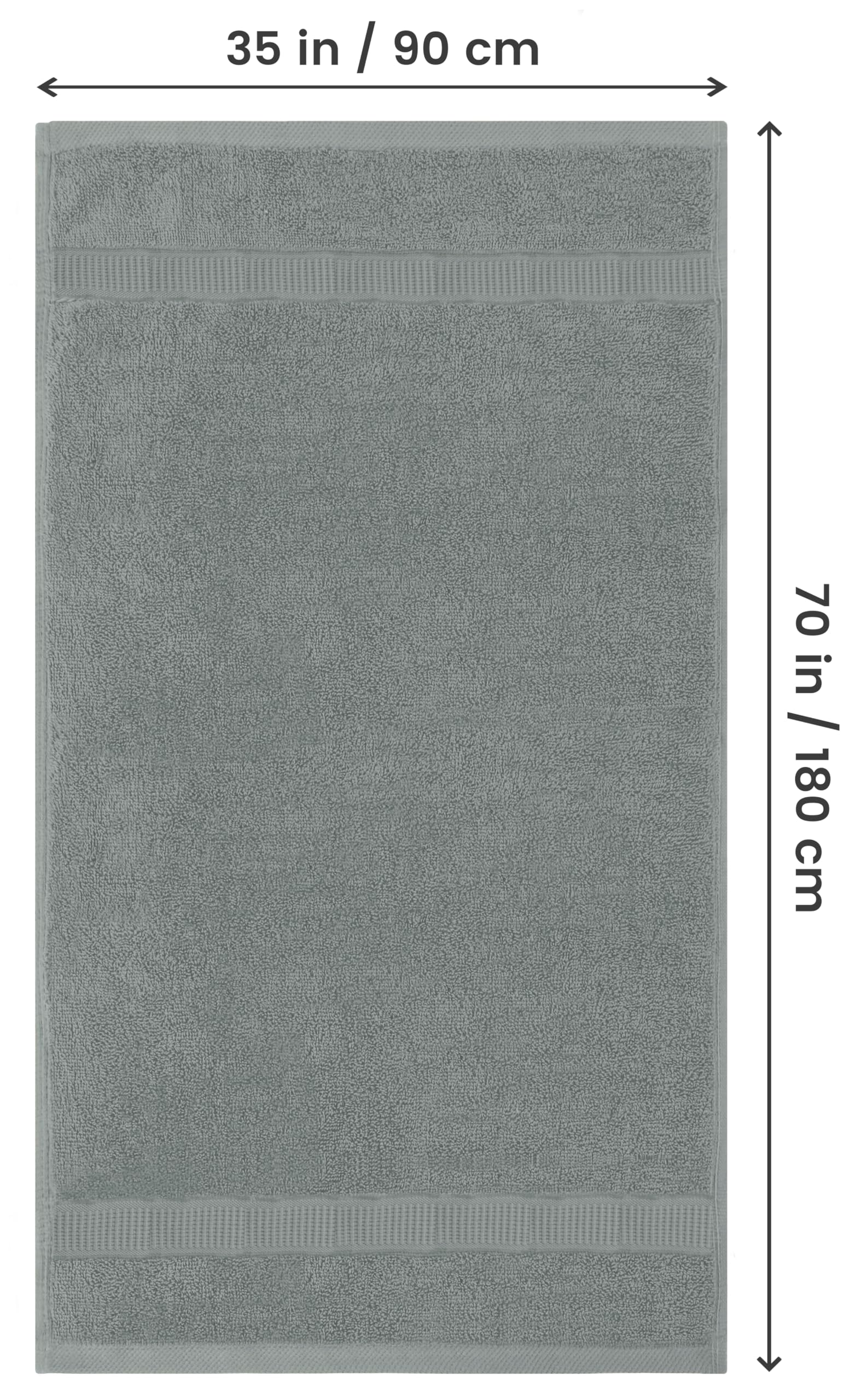 Utopia Towels soft cotton close-up highlighting plush comfort after use