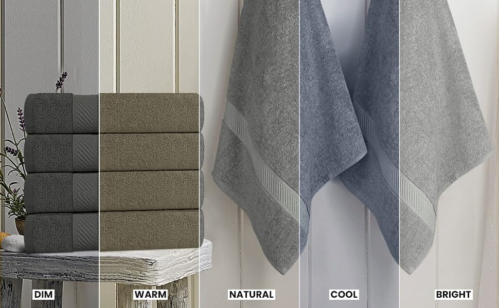 Utopia Towels soft skin-friendly finish enhances daily bathroom routines