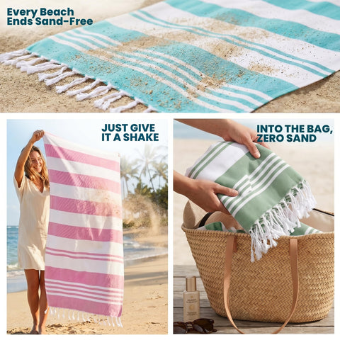 Utopia Towels striped woven pattern adds classic style to towel set.