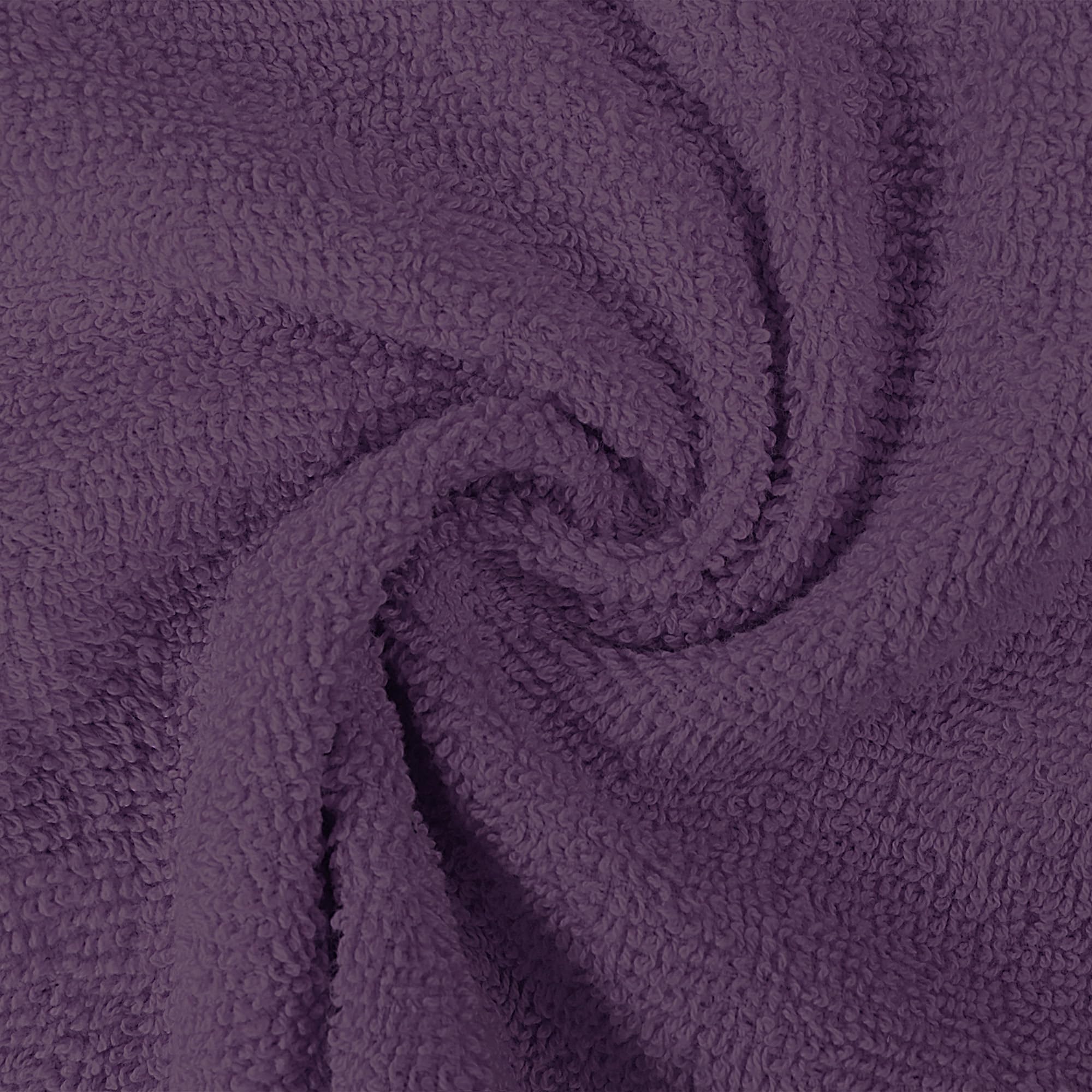 Utopia Towels 12-pack plum washcloths on display