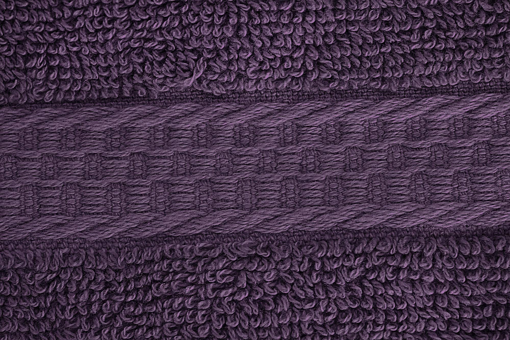 Utopia Towels plum washcloth color adds elegant bathroom accent