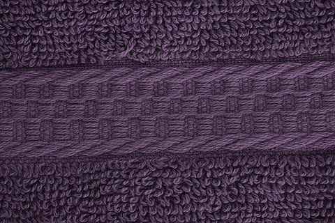 Utopia Towels plum washcloth color adds elegant bathroom accent