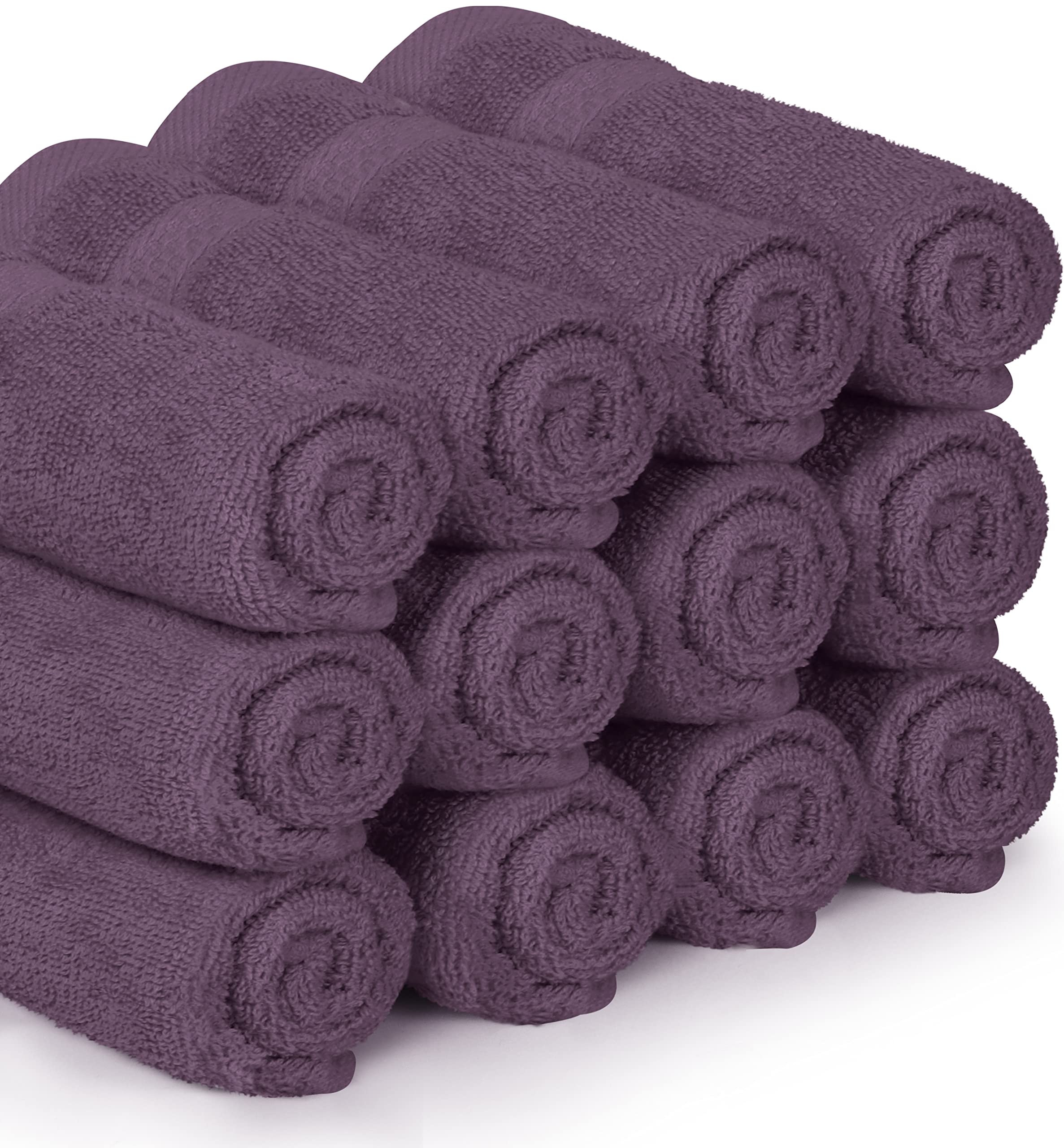 Utopia Towels washcloth machine washable plum for easy care