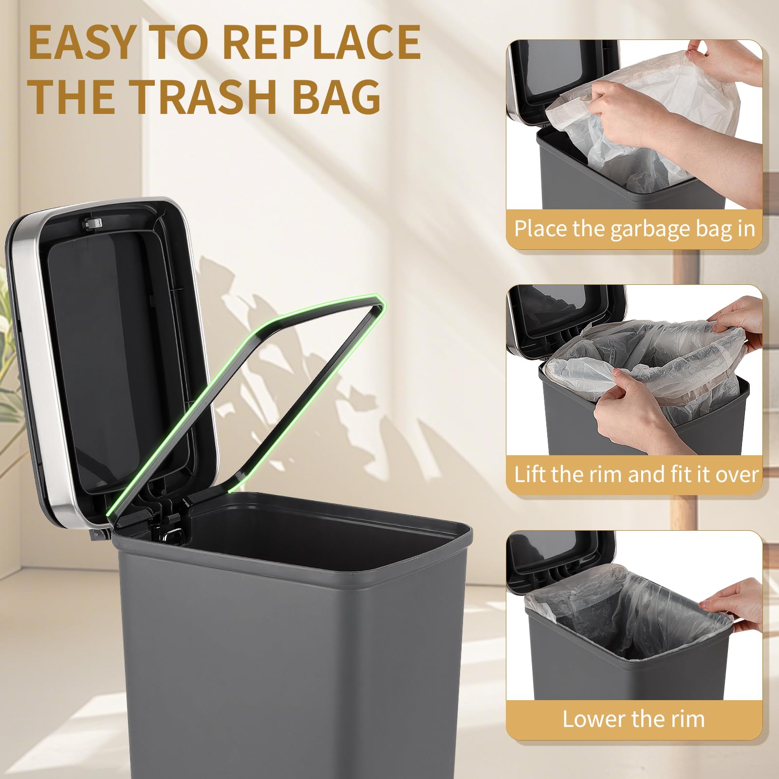 UUJOLY includes three rolls of bags for immediate use.