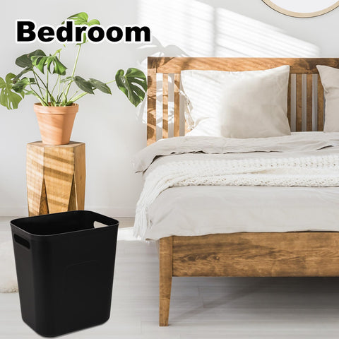 UUJOLY trash can with rounded edges for safe handling and care.