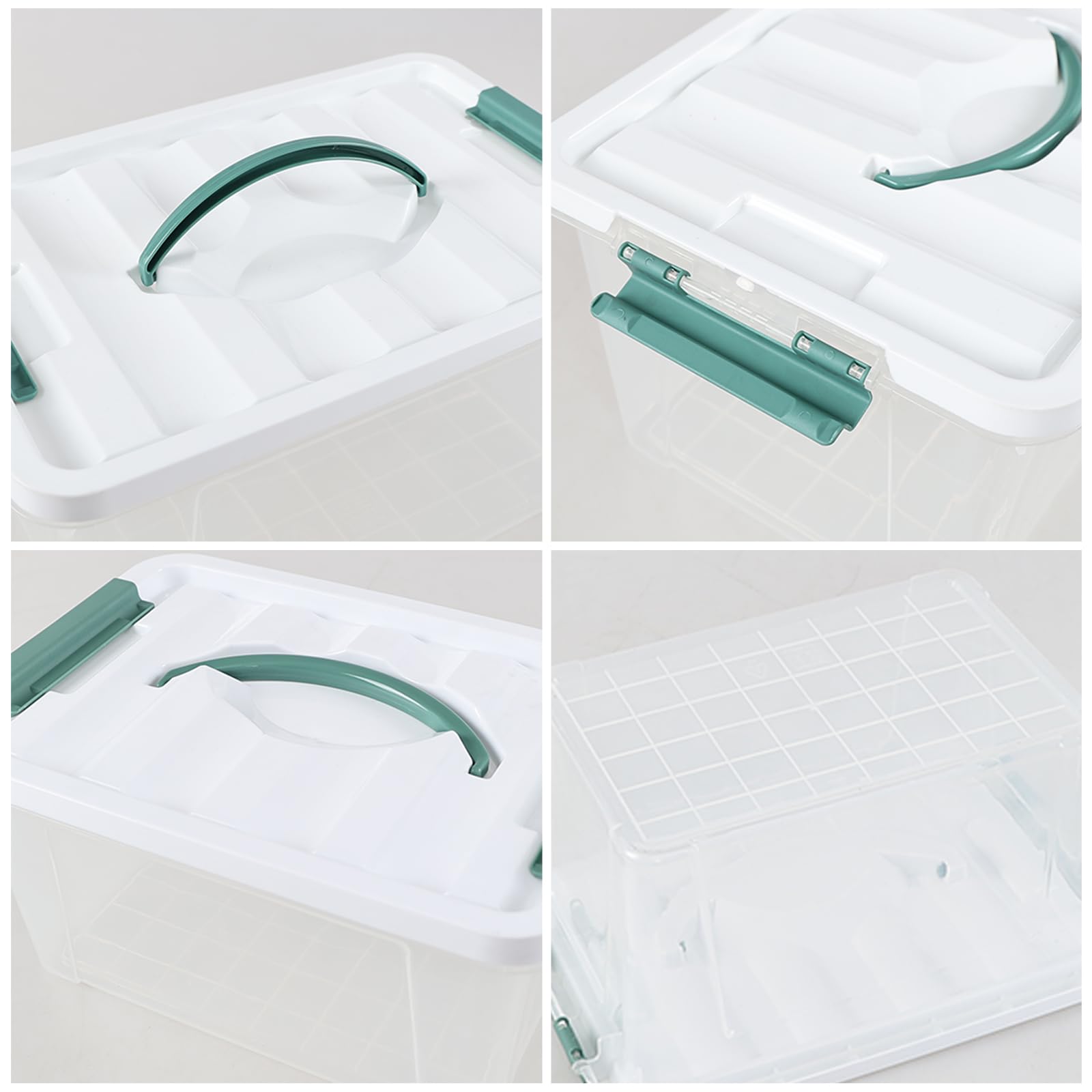 Uumitty latch-box lid closes securely for dust protection and reliable closure.