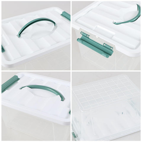 Uumitty latch-box lid closes securely for dust protection and reliable closure.