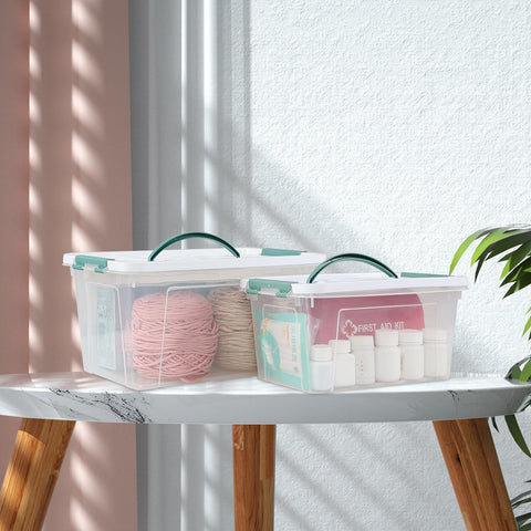 Uumitty transparent storage box enhances visibility for snacks, tools, cosmetics, and crafts.