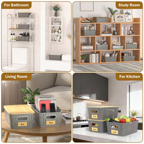 Uvellgift set includes 12 adhesive kraft labels for quick labeling.