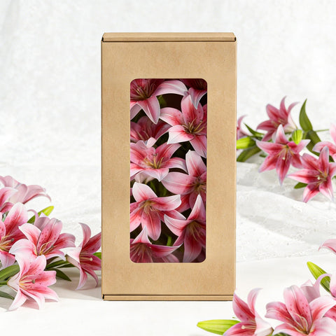 Uven Traoqq artificial lilies with 6 buds for versatile centerpiece creation.