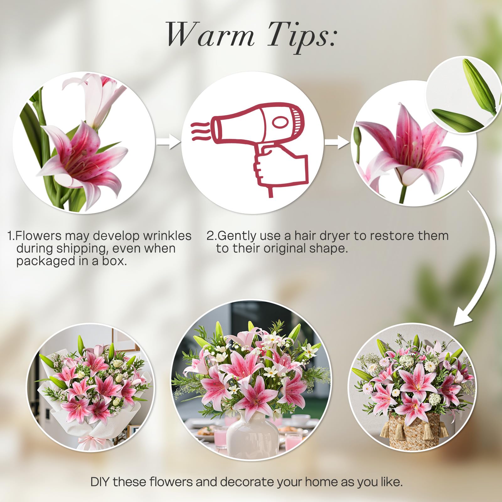 Uven Traoqq DIY-friendly stems with bendable eco-friendly wire.