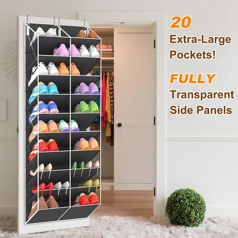 UVIAHOMI 20-wide pockets accommodate a range of footwear.