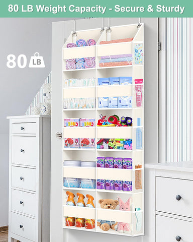 UVIAHOMI 57-inch tall hanging storage behind a door