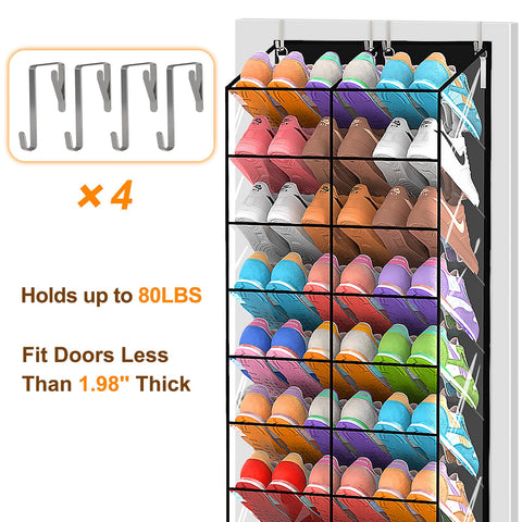 UVIAHOMI door-compatible organizer fits standard doors for quick setup.