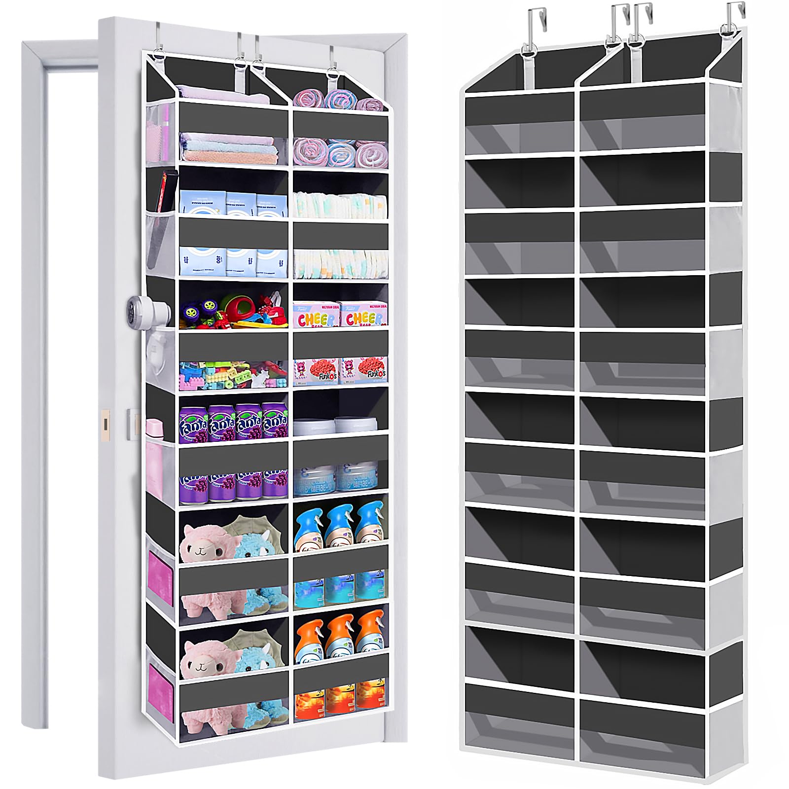UVIAHOMI door organizer front pockets provide quick access storage for daily essentials.
